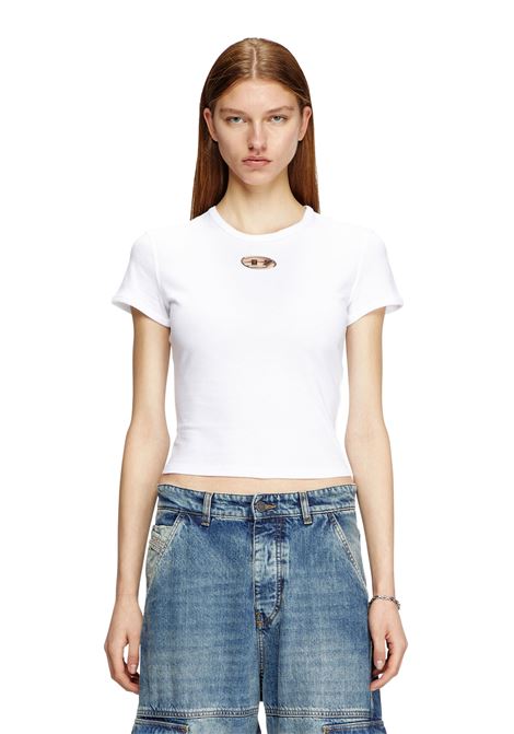 t uncutie long t-shit woman white DIESEL | A16839 0CLBR100